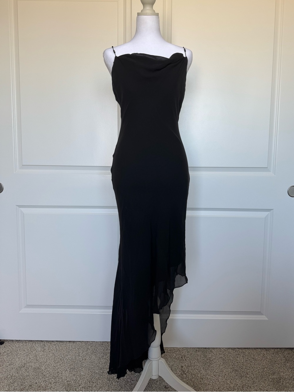 Cache black silk dress